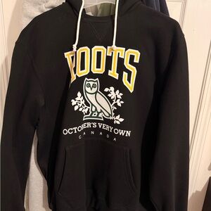 OVO Black Hoodie with Yellow and White Lettering